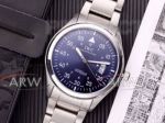 Perfect Replica IWC Ingenieur Stainless Steel Case Blue Face 42mm Watch